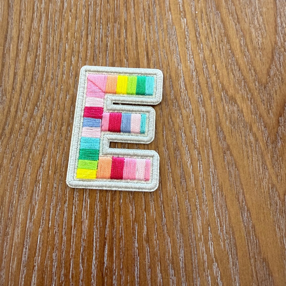 Colorful Peel N Stick Letter E